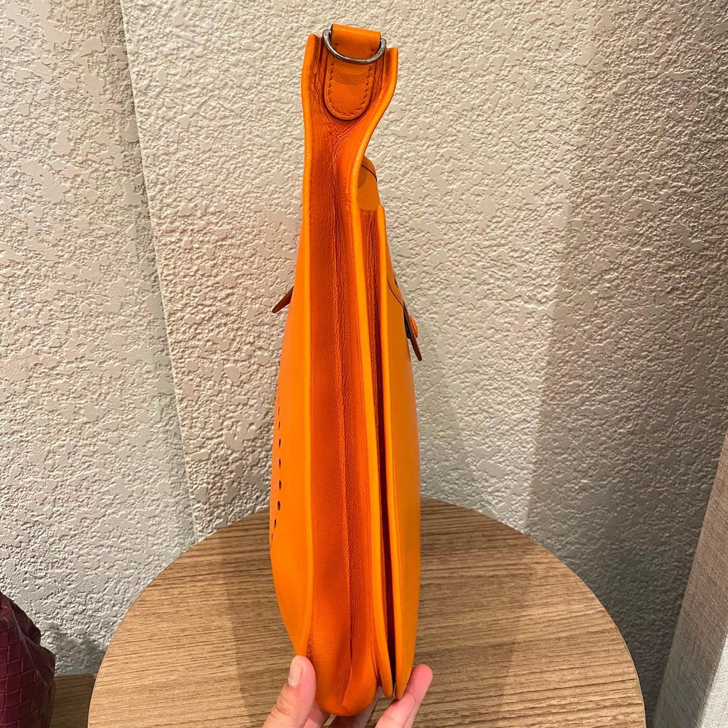 Hermes Evelyne PM Epsom Leather Orange #I Kotak Size 29x8x30