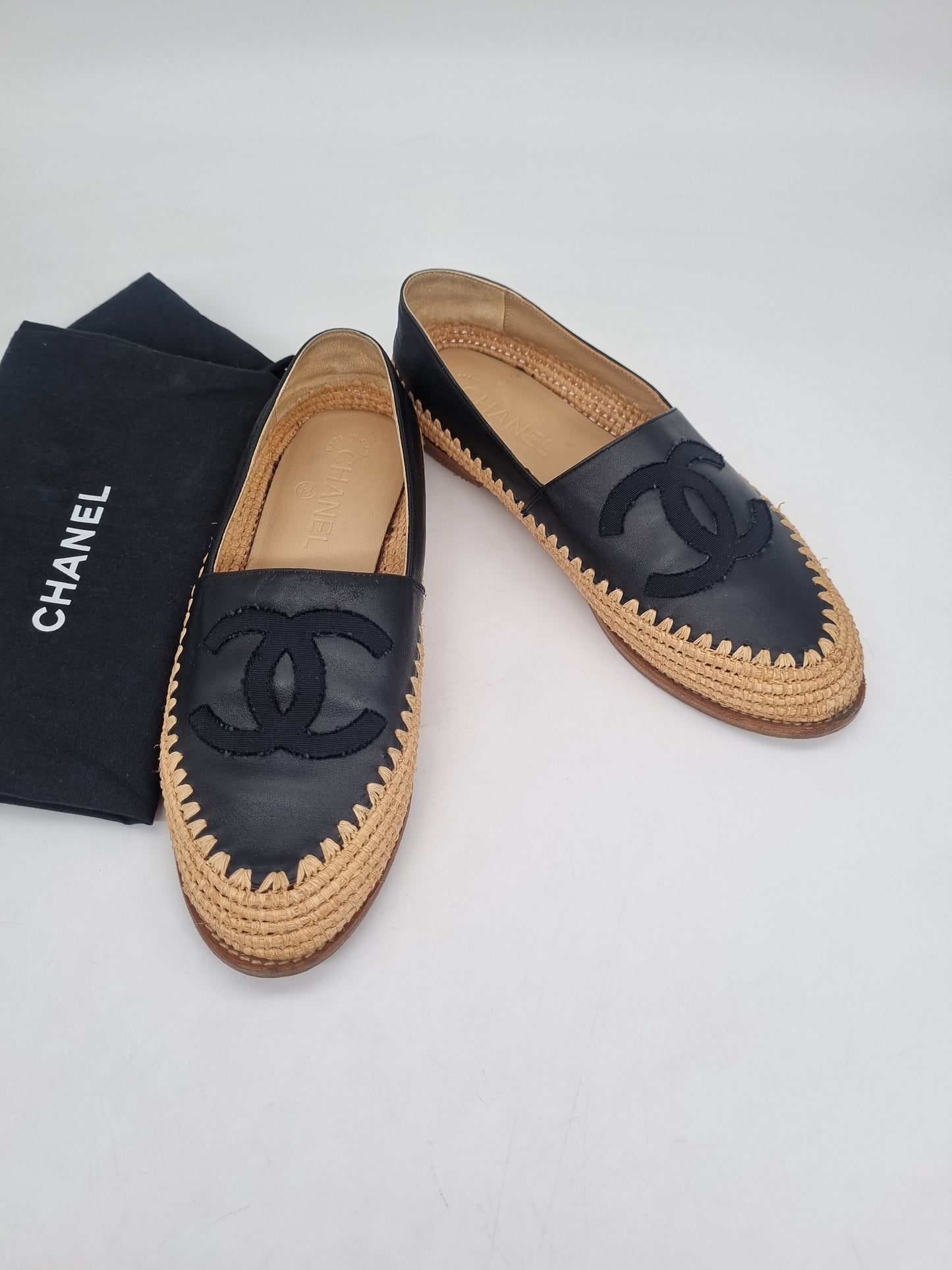 Chanel CC Espadrilles Black Size 39/25cm