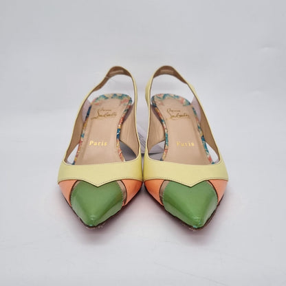 Christian Louboutin Air Chance Heels Tricolor Size 38/ 25 Dari Ujung