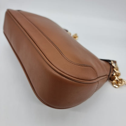 Michael Kors Hally Shoulder Bag Tan Size 29x6x20