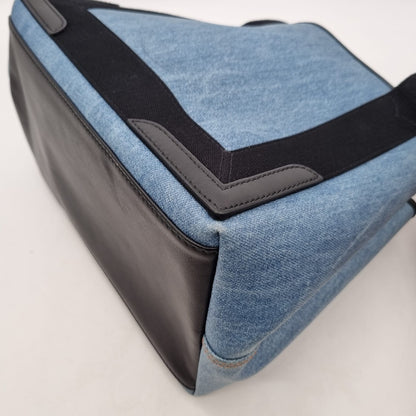Balenciaga Cabas Navy Canvas Black #W 2019 Size 30x18x24