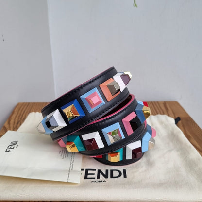 Fendi Strap Black Multicolor 2018 P.83cm