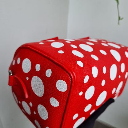 Louis Vuitton x Yayoi Kusama Speedy 20 Red CHIP 2023 Size 20x11x16