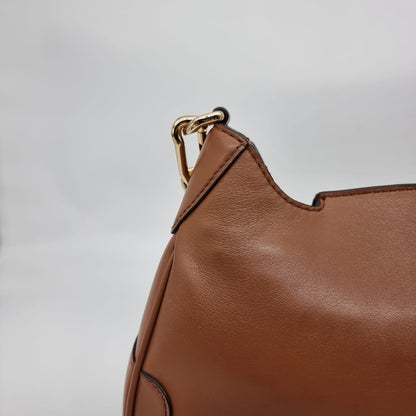 Michael Kors Hally Shoulder Bag Tan Size 29x6x20