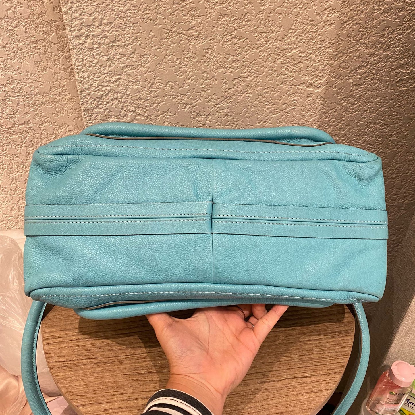 Chloe Paraty Leather Blue Sky Size 37x15x22