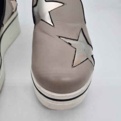 Stella McCartney Faux Leather Binx Star Platfrom Slip Size 39/25