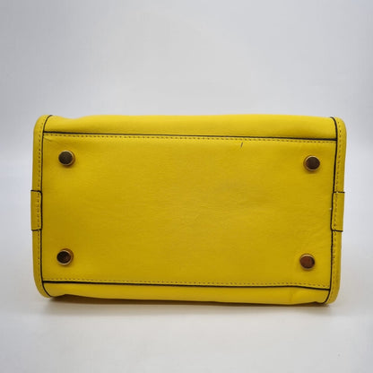 Aigner Etienne Crossbody Bag Yellow Size 24x12x17