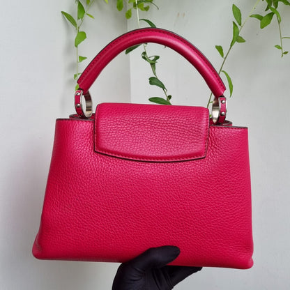 Louis Vuitton Capucine BB Fuschia 2014 Size 27x9x17