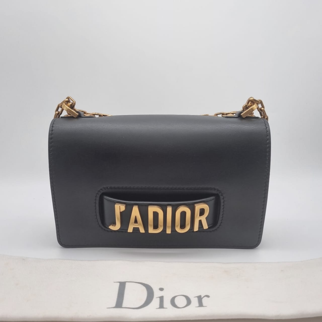 Dior Jadior Flap Bag Black GHW 2017 Size 22x7x17