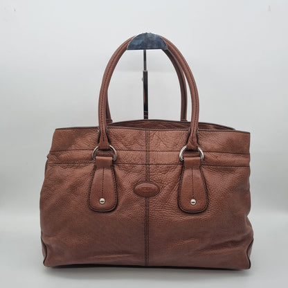 Tod's Shoulder Bag Large Brown Size 38x13x23