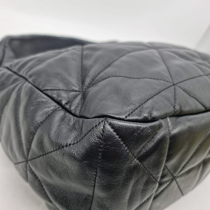 Prada Hobo Bag Leather Black GHW Size 40x13x30