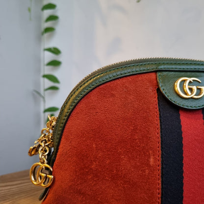 Gucci Ophidia Dome Leather Handbag Size 23x6x19