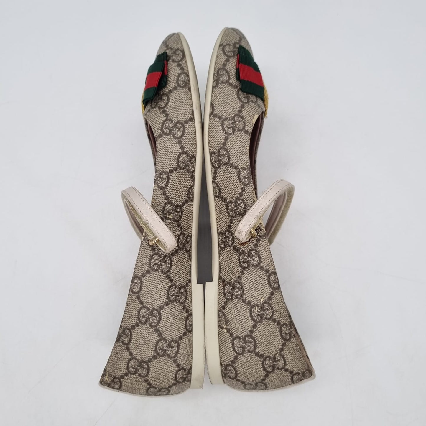 Gucci Kids Girls GG Canvas Ballerina Size 35/23,5