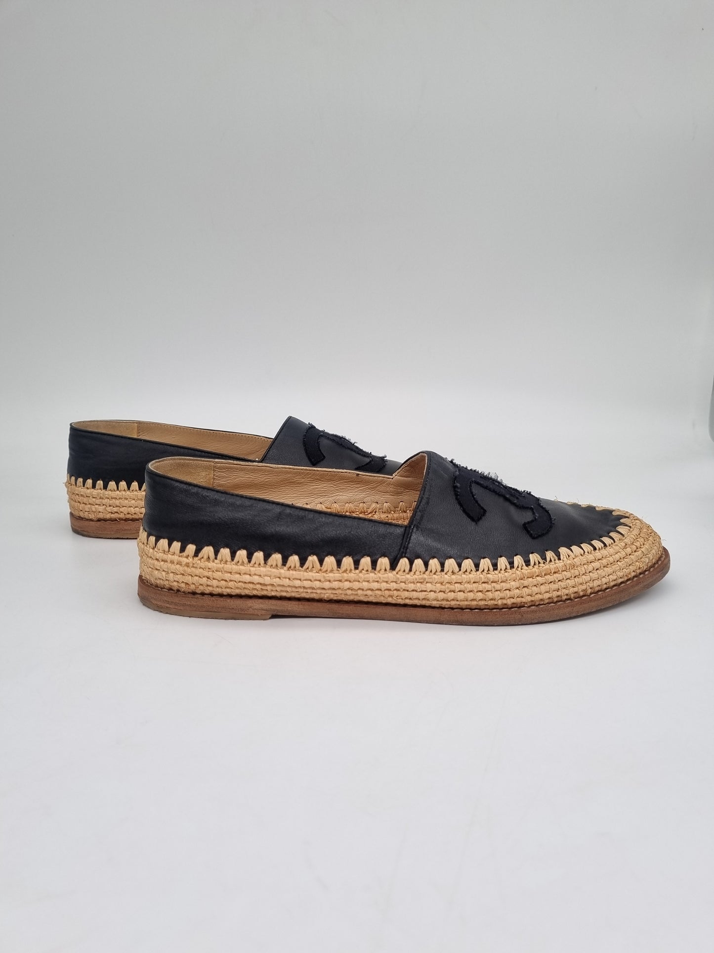 Chanel CC Espadrilles Black Size 39/25cm