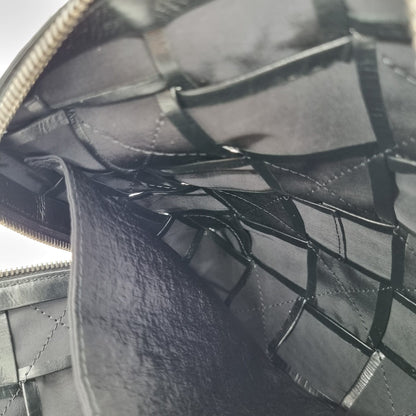 Bottega Veneta Intrecciato Travel Organizer Clutch Black Size 27x18