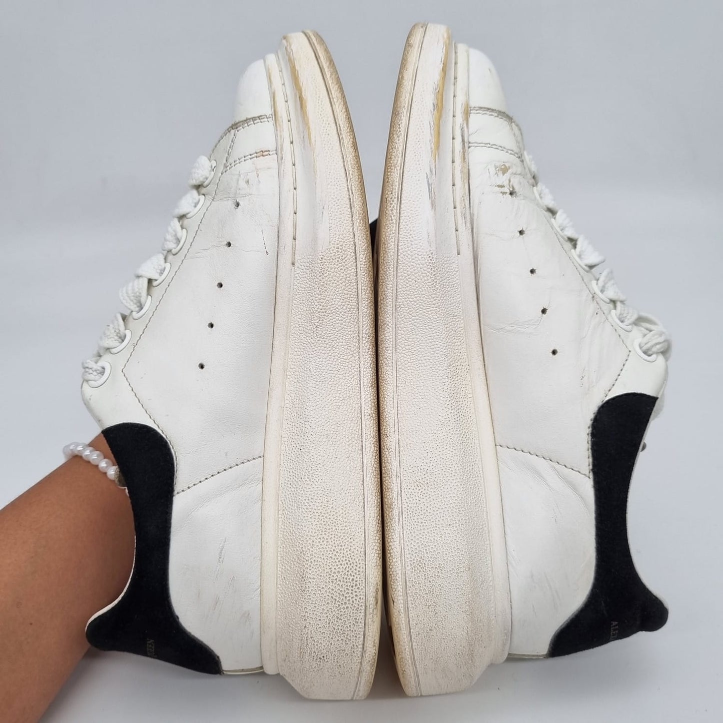 Alexander McQueen Oversize Sneakers White Black Size 38/24