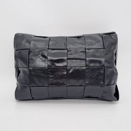 Bottega Veneta Intrecciato Travel Organizer Clutch Black Size 27x18