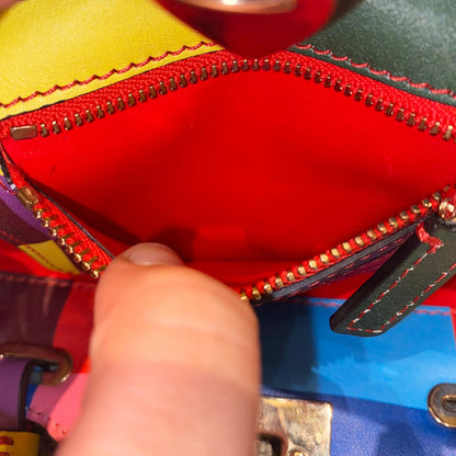 Valentino Garavani Rockstud Small Tote Rainbow Bag Size 19x9x17