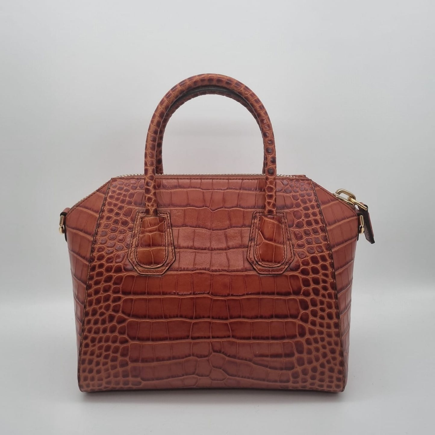 Givenchy Antigona Small Croco Brown 2019 Size 28x14x23