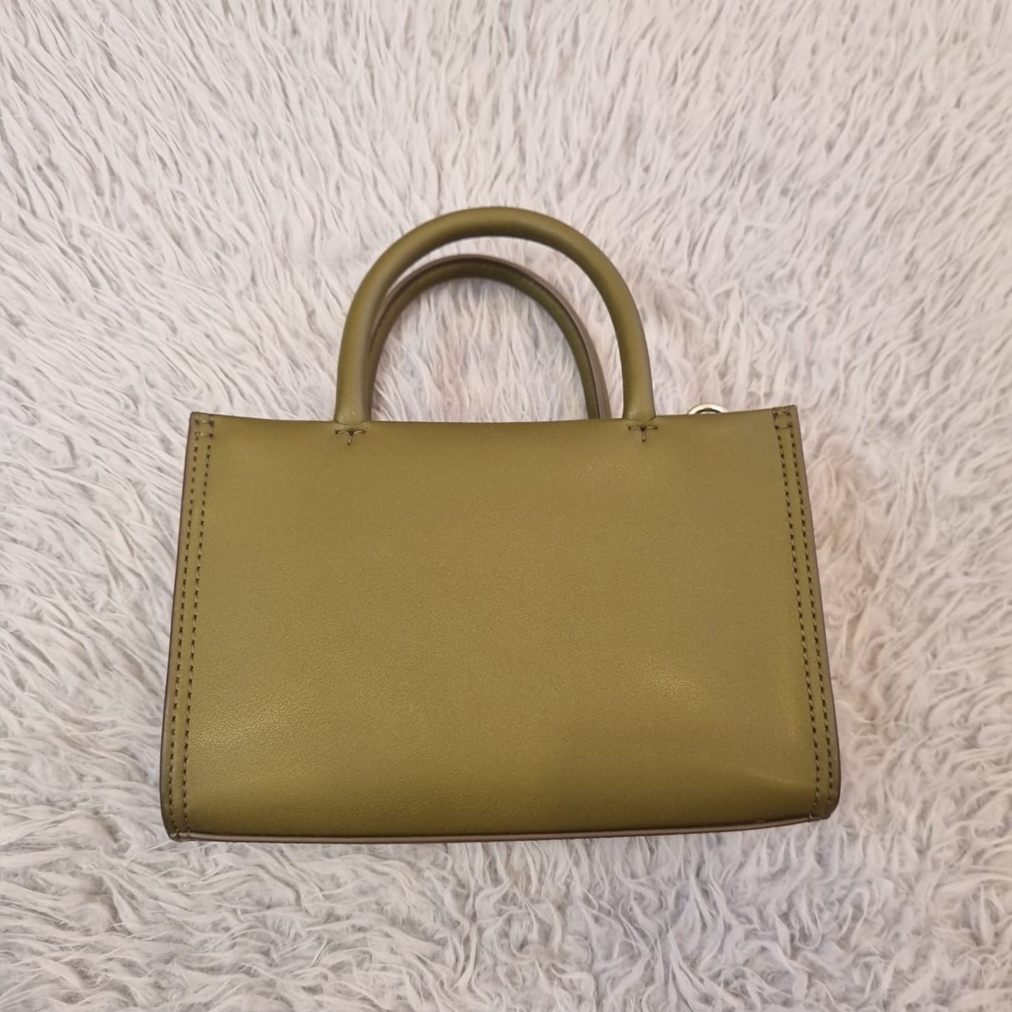 Tory Burch Ella Bio Mini Tote Olive Green Size 18x5x12