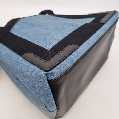 Balenciaga Cabas Navy Canvas Black #W 2019 Size 30x18x24