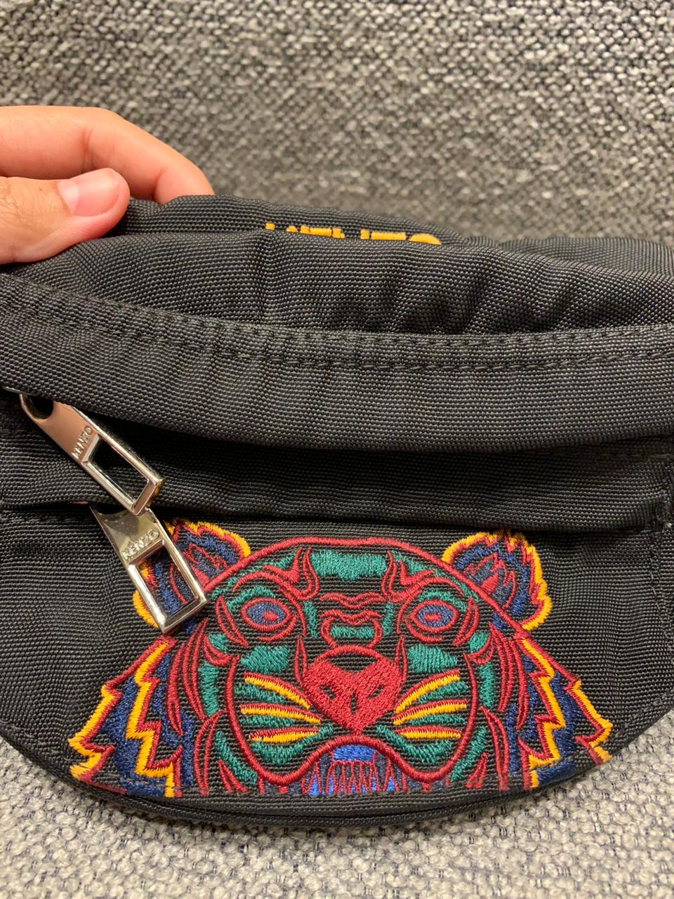 Kenzo Canvas Tiger Bumbag Black Size 29x18x11