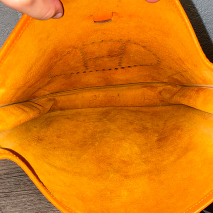 Hermes Evelyne PM Epsom Leather Orange #I Kotak Size 29x8x30