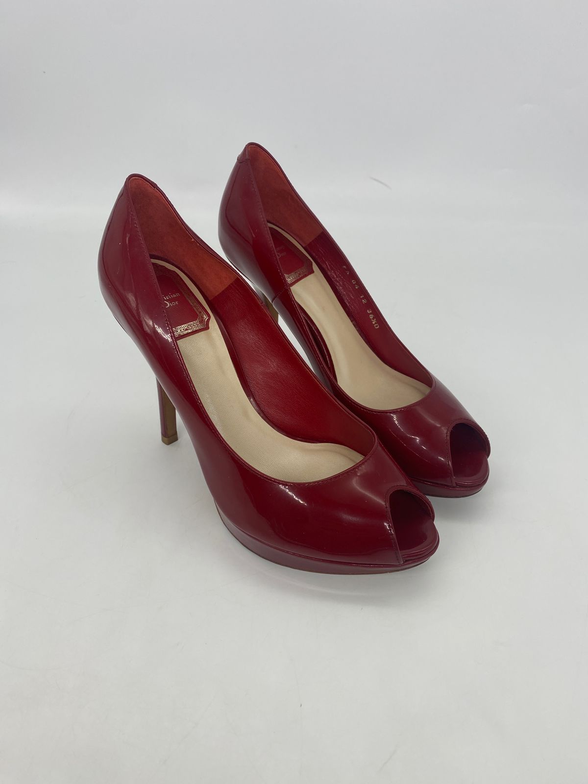 Dior Heels Patent Maroon Size 36,5/23