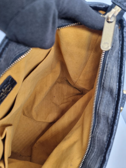 Louis Vuitton Neo Cabby Monogram Black Denim 2008 Size 44x11s35