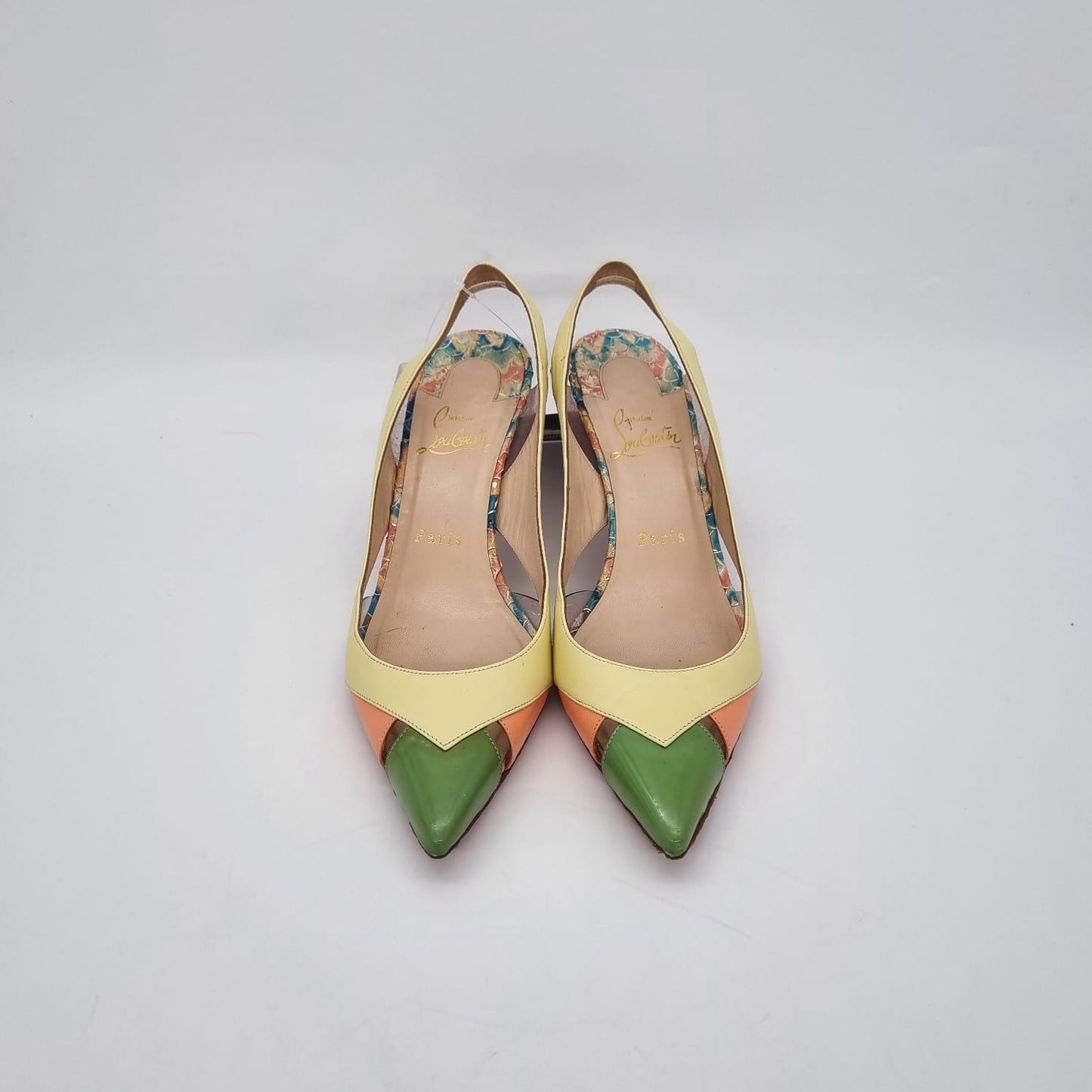 Christian Louboutin Air Chance Heels Tricolor Size 38/ 25 Dari Ujung