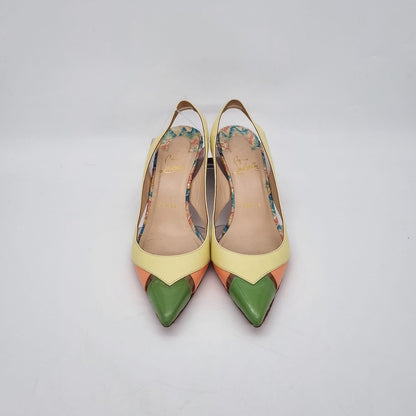 Christian Louboutin Air Chance Heels Tricolor Size 38/ 25 Dari Ujung