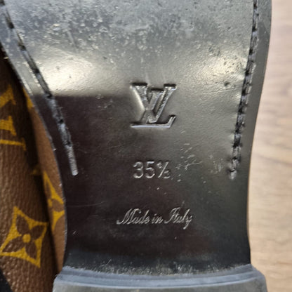 Louis Vuitton Mocasin Plano Chess Loafers Mono Size 35,5/23