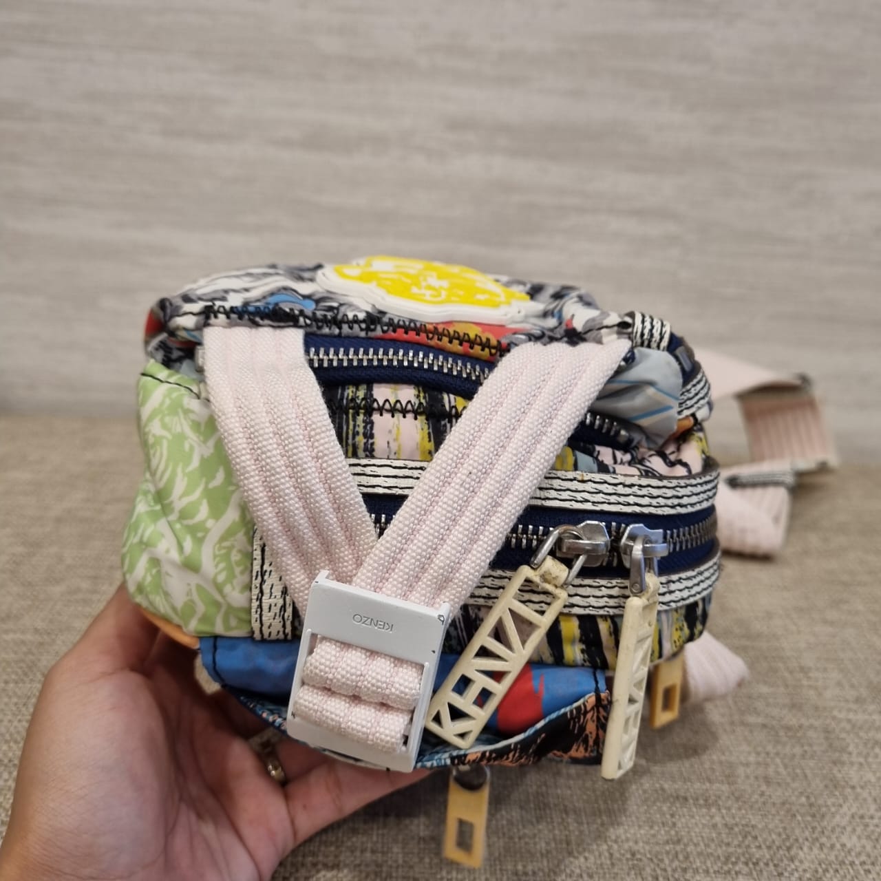 Kenzo Bumbang Nylon Multicolor Size 27x7x17