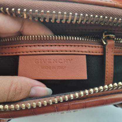 Givenchy Antigona Small Croco Brown 2019 Size 28x14x23