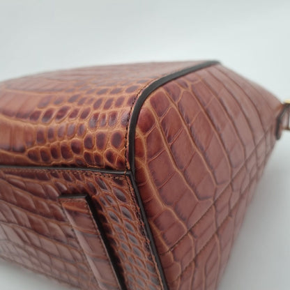 Givenchy Antigona Small Croco Brown 2019 Size 28x14x23