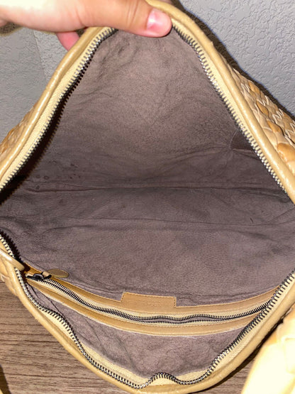 Bottega Veneta Hobo Medium Beige Size 45x30