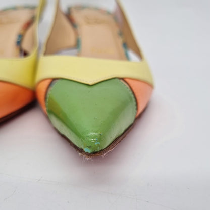 Christian Louboutin Air Chance Heels Tricolor Size 38/ 25 Dari Ujung