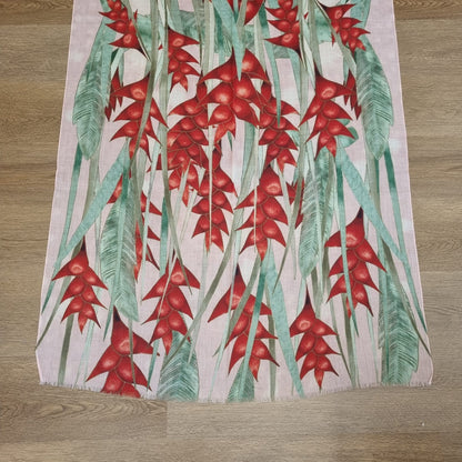 Patek Phillipe Scarf Pink Flower Size 200x100