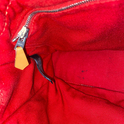 Hermes Herline Tote Canvas Red Size 30x8x22
