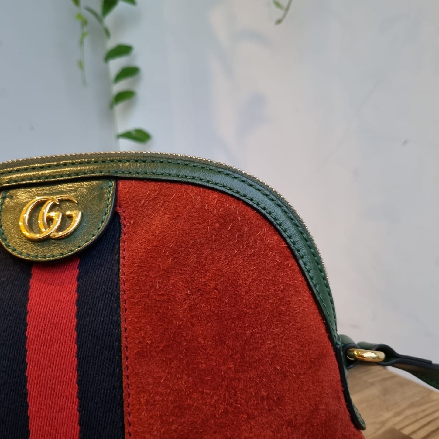 Gucci Ophidia Dome Leather Handbag Size 23x6x19