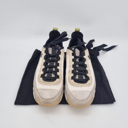 Chanel CC Logo Sneakers White Size 38/25