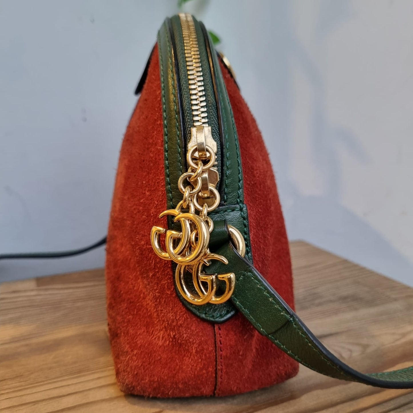 Gucci Ophidia Dome Leather Handbag Size 23x6x19