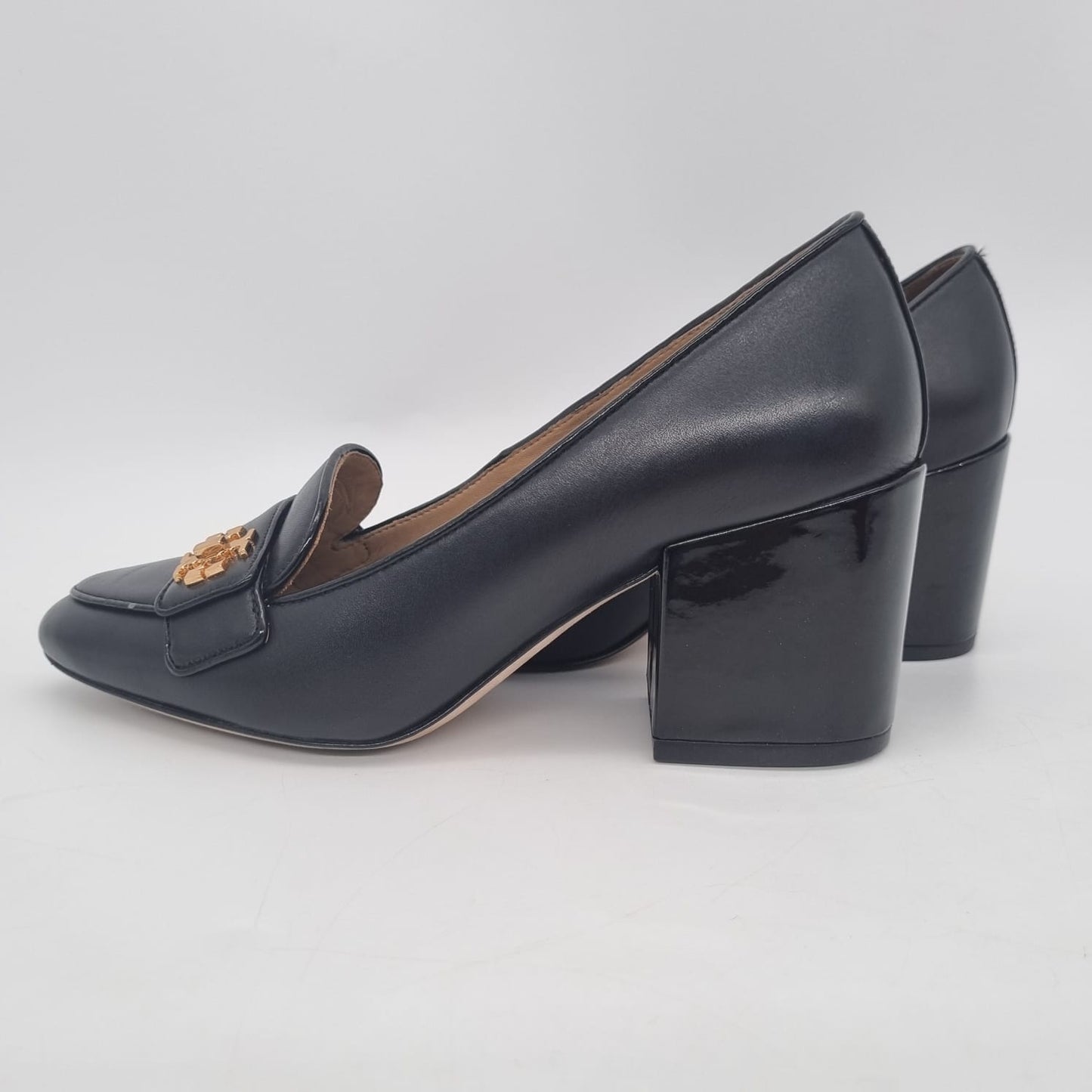 Tory Burch Kira 65mm Leather Pump Black Size 5/22,5