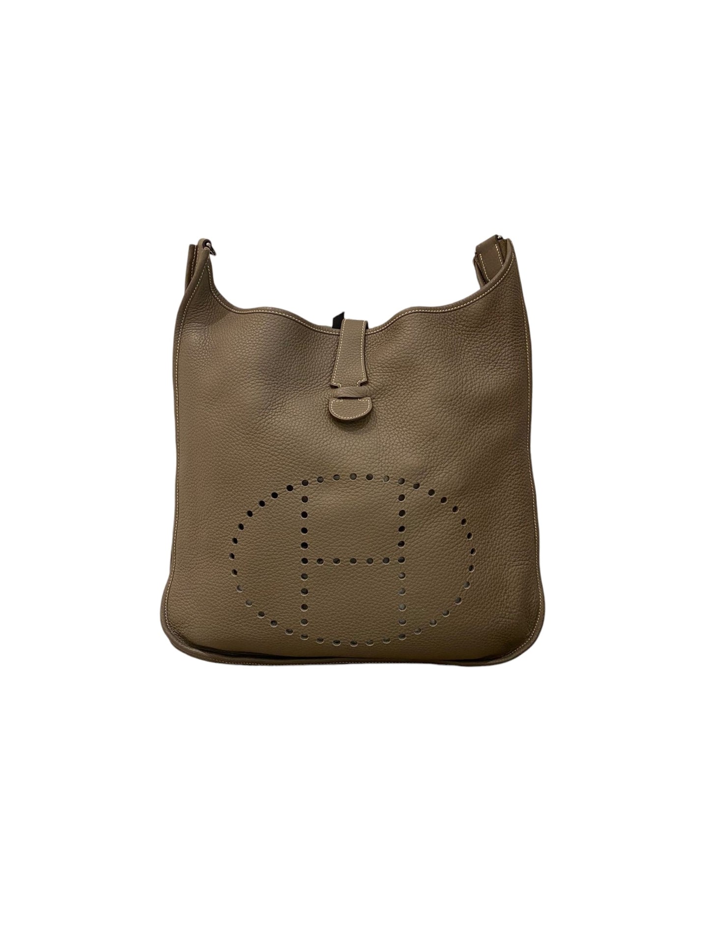 Hermes Evelyne TGM Clemence Etoupe PHW #N Size 40x10x38