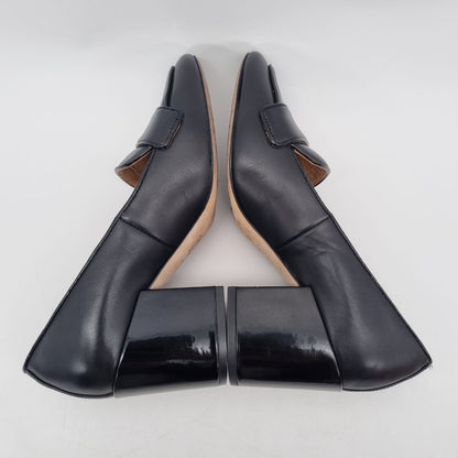Tory Burch Kira 65mm Leather Pump Black Size 5/22,5