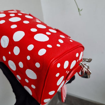 Louis Vuitton x Yayoi Kusama Speedy 20 Red CHIP 2023 Size 20x11x16