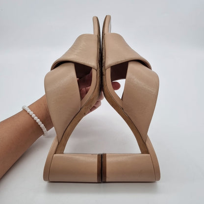 Yves Saint Laurent Lou Lou 70 Mules Sandal Nude Size 38/24