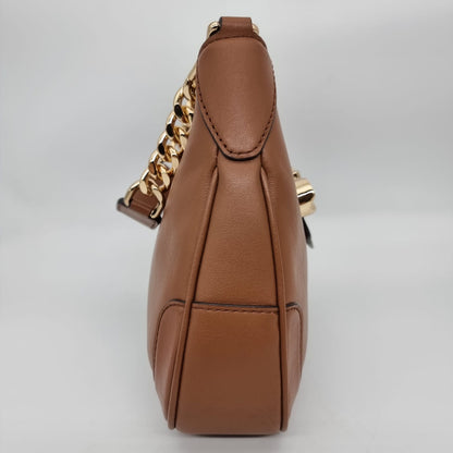 Michael Kors Hally Shoulder Bag Tan Size 29x6x20