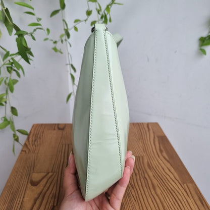 Prada Cleo Spazzolato Aqua Green 2021 Size 25x6x16