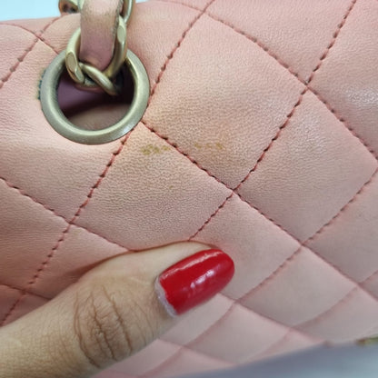 Chanel Classic Medium Pink Ombre GHW #13 Size 25x7x16